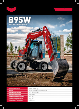 Gumikerekes kotrók Yanmar B95W TPA 