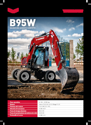 Gumikerekes kotrók Yanmar B95W TPA 