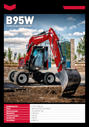 Gumikerekes kotrók Yanmar B95W TPA 