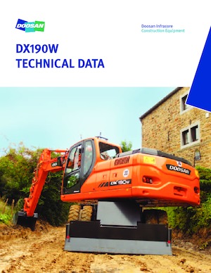 Gumikerekes kotrók Doosan DX 190 W