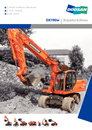 Gumikerekes kotrók Doosan DX 190 W