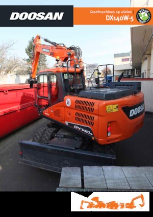 Gumikerekes kotrók Doosan DX140W-5