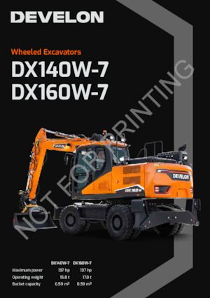 Gumikerekes kotrók Develon DX140W-7 