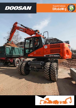 Gumikerekes kotrók Doosan DX160W-5