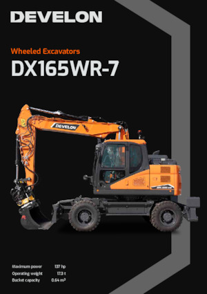 Gumikerekes kotrók Develon DX165WR-7 