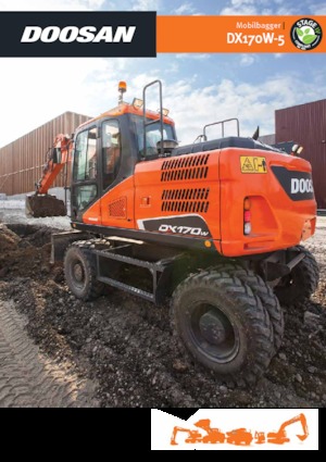 Gumikerekes kotrók Doosan DX170W-5