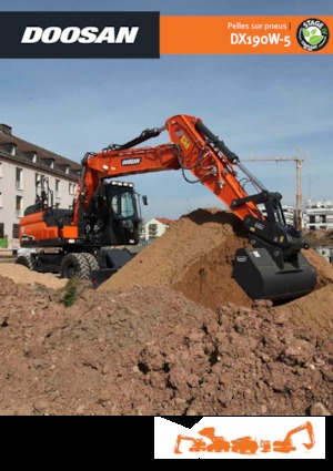 Gumikerekes kotrók Doosan DX190W-5