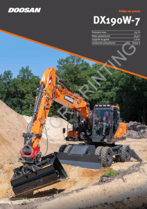 Gumikerekes kotrók Doosan DX190W-7