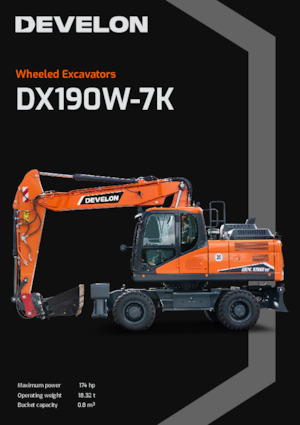 Gumikerekes kotrók Develon DX190W-7K