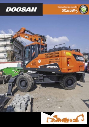 Gumikerekes kotrók Doosan DX210W-5