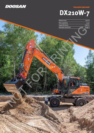 Gumikerekes kotrók Doosan DX210W-7