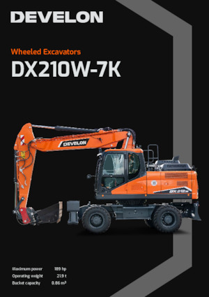 Gumikerekes kotrók Develon DX210W-7K
