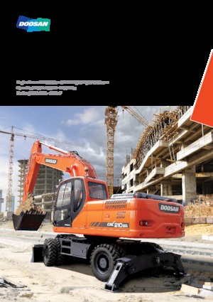 Gumikerekes kotrók Doosan DX210WA