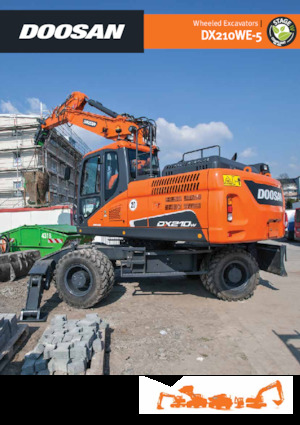 Gumikerekes kotrók Doosan DX210WE-5