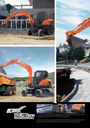 Gumikerekes kotrók Doosan DX53W