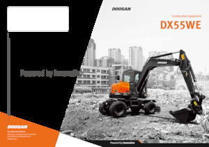 Gumikerekes kotrók Doosan DX55WE