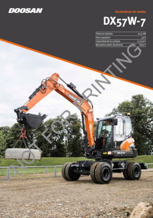Gumikerekes kotrók Doosan DX57W-7