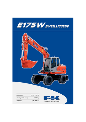 Gumikerekes kotrók Fiat Kobelco E 175 WT