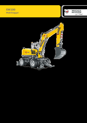 Gumikerekes kotrók Wacker Neuson EW 100
