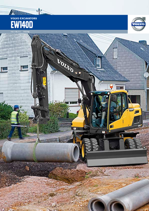 Gumikerekes kotrók Volvo EW140D