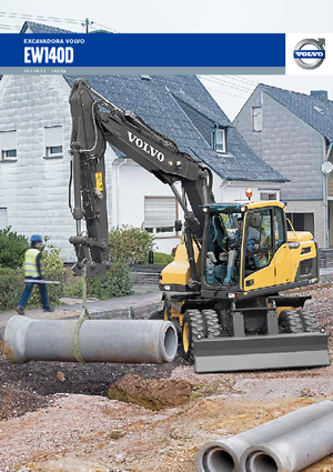 Gumikerekes kotrók Volvo EW140D