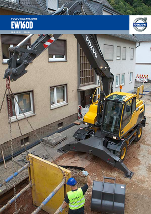 Gumikerekes kotrók Volvo EW160D