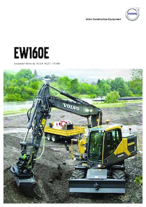 Gumikerekes kotrók Volvo EW160E