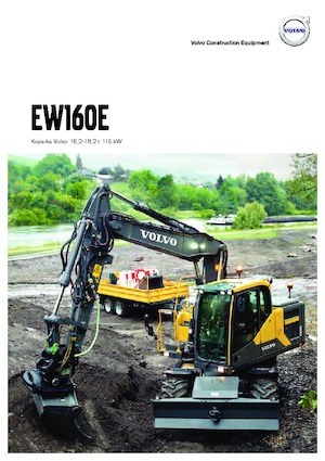 Gumikerekes kotrók Volvo EW160E