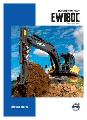 Gumikerekes kotrók Volvo EW180C