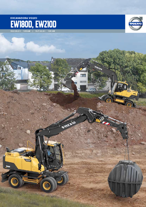 Gumikerekes kotrók Volvo EW210D