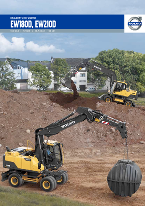 Gumikerekes kotrók Volvo EW210D