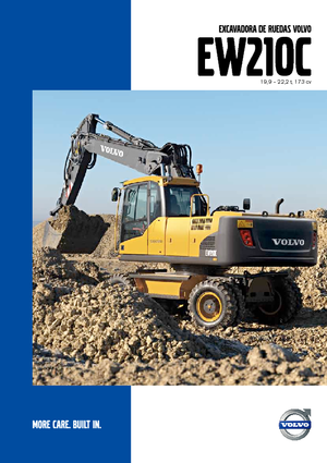 Gumikerekes kotrók Volvo EW210C