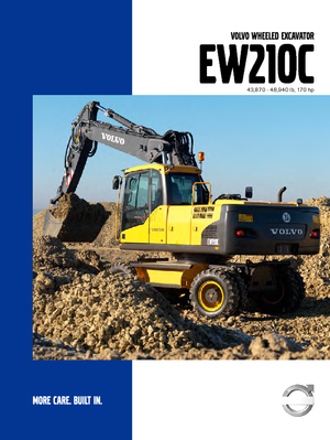 Gumikerekes kotrók Volvo EW210C