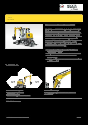 Gumikerekes kotrók Wacker Neuson EW 65