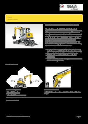 Gumikerekes kotrók Wacker Neuson EW 65