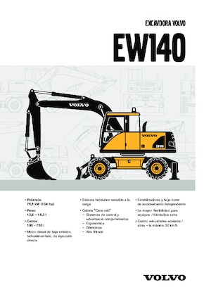Gumikerekes kotrók Volvo EW140