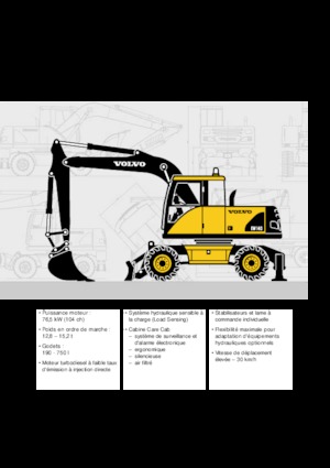 Gumikerekes kotrók Volvo EW140