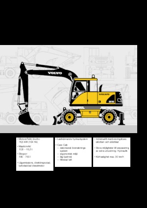 Gumikerekes kotrók Volvo EW140