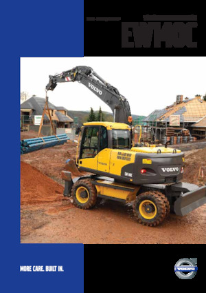 Gumikerekes kotrók Volvo EW140C