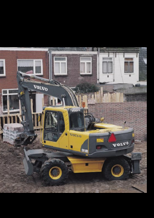 Gumikerekes kotrók Volvo EW160B