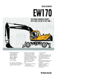 Gumikerekes kotrók Volvo EW170