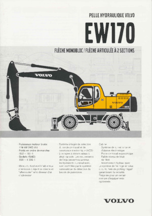 Gumikerekes kotrók Volvo EW170