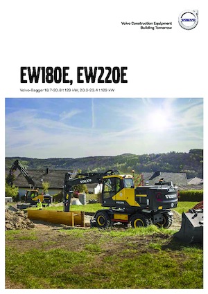 Gumikerekes kotrók Volvo EW220E