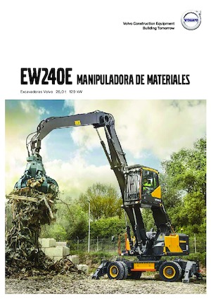 Gumikerekes kotrók Volvo EW240E MH