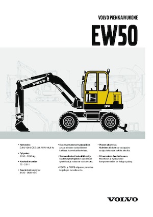 Gumikerekes kotrók Volvo EW50V