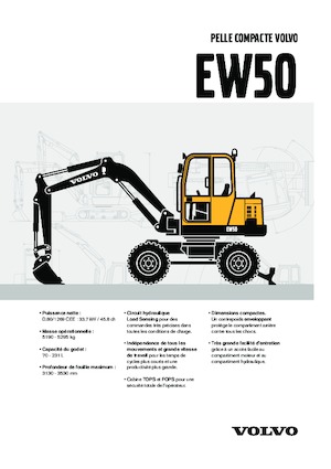 Gumikerekes kotrók Volvo EW50V