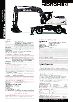 Gumikerekes kotrók Hidromek HMK 200 W