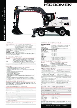 Gumikerekes kotrók Hidromek HMK 200 W