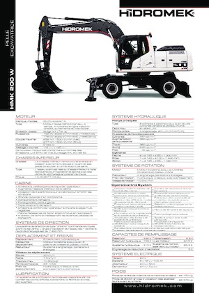 Gumikerekes kotrók Hidromek HMK 200 W
