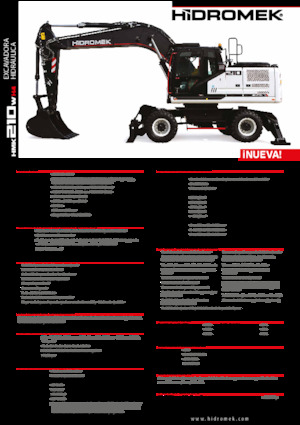 Gumikerekes kotrók Hidromek HMK 210 W